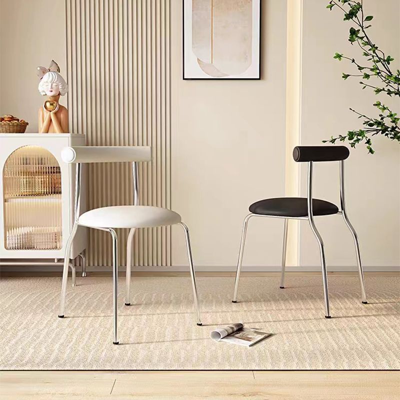 Nordic light luxury Internet celebrity iron dining chair home chair simple bedroom makeup chair ins style Italian minimalist chair furniture