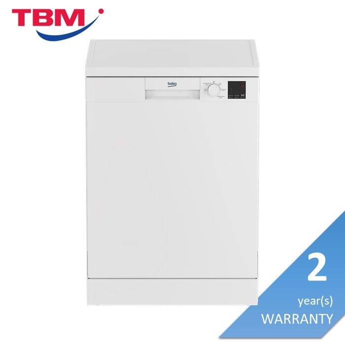 [Klang Valley Delivery Only] Beko DVN05R20W Dishwasher Freestanding 60Cm 13 Plate Setting White