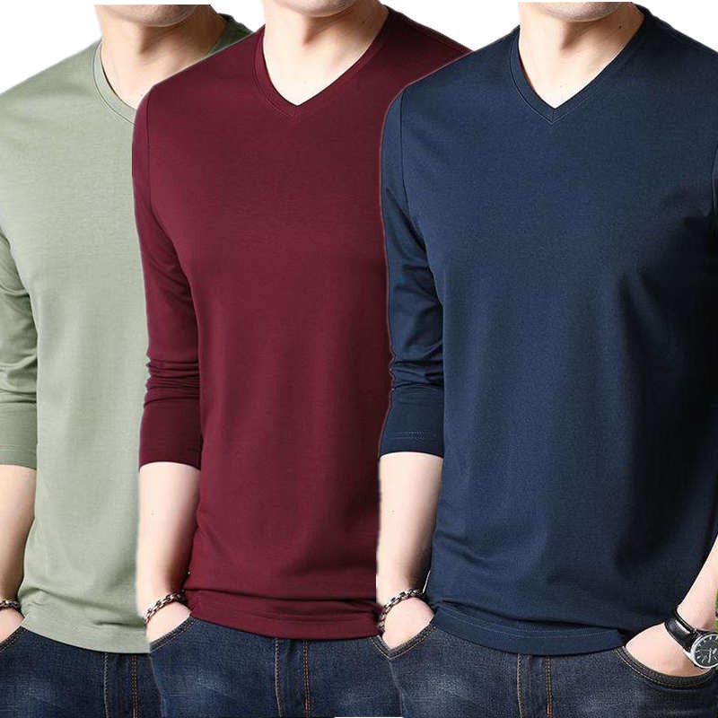 Premium Must Microfiber Round Neck Long Sleeve T-Shirt Men's (FAST-DRY/COOL-MAX) ANTI-BACTERIA MIX COLOR Purpose - Image 4