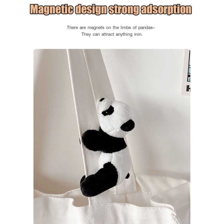 Reliable Quality Magnetic refrigerator stickers small panda cute cartoon souvenirs plush dolls Premium Versatile - Image 2