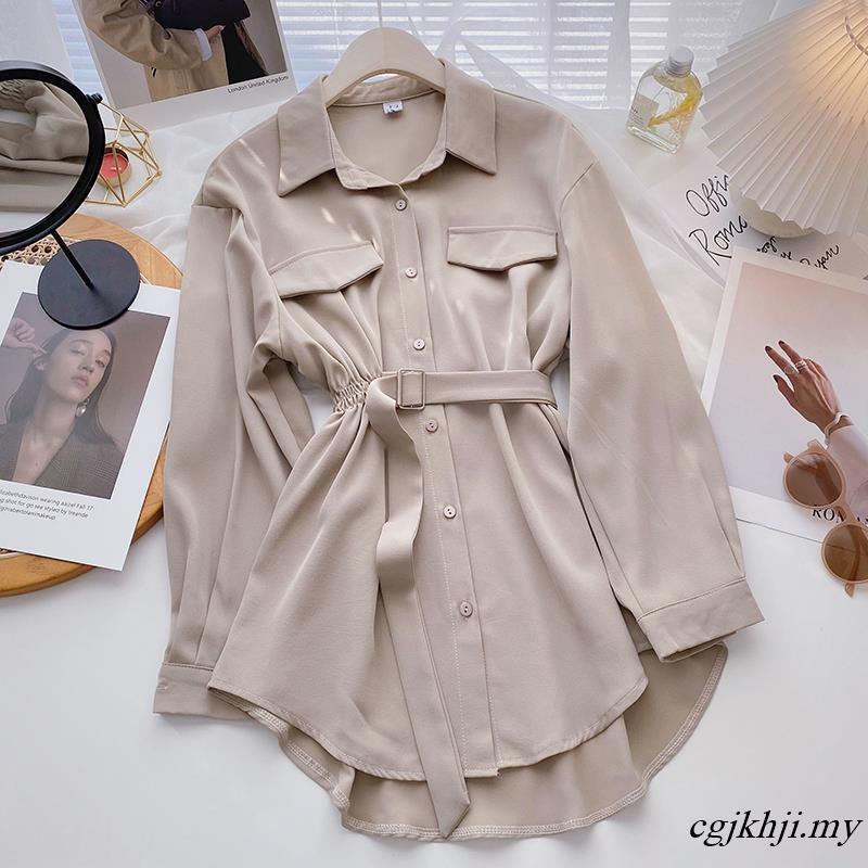 Versatile Quality DUOFAN Blusas Mujer De Moda Tops Female Tunic Lapel Shirts Long Sleeve Chic Niche Design Lace-up Wo... - Image 5