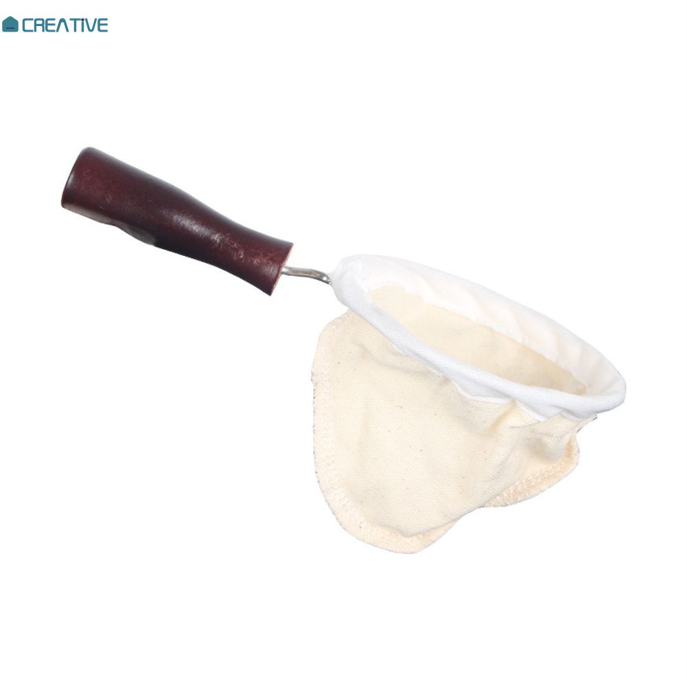 ⚡IN STOCK⚡ Coffee Filter Bag Traditional Cuban Coffee Maker Flannelette Basket Convenient Coffee Set Yogurt Filter Eco-friendly Coffee Filter Filter Pot Flange Durable Sediment-fre