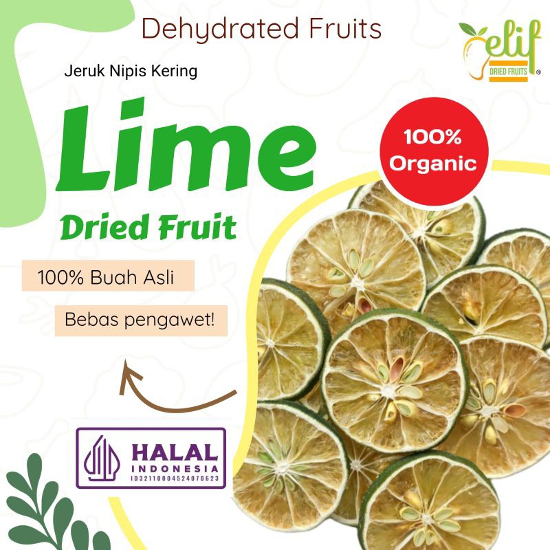 Quality Reliable ELIF DRIED FRUITS Lime Slice : Fruit Jeruk Nipis v1