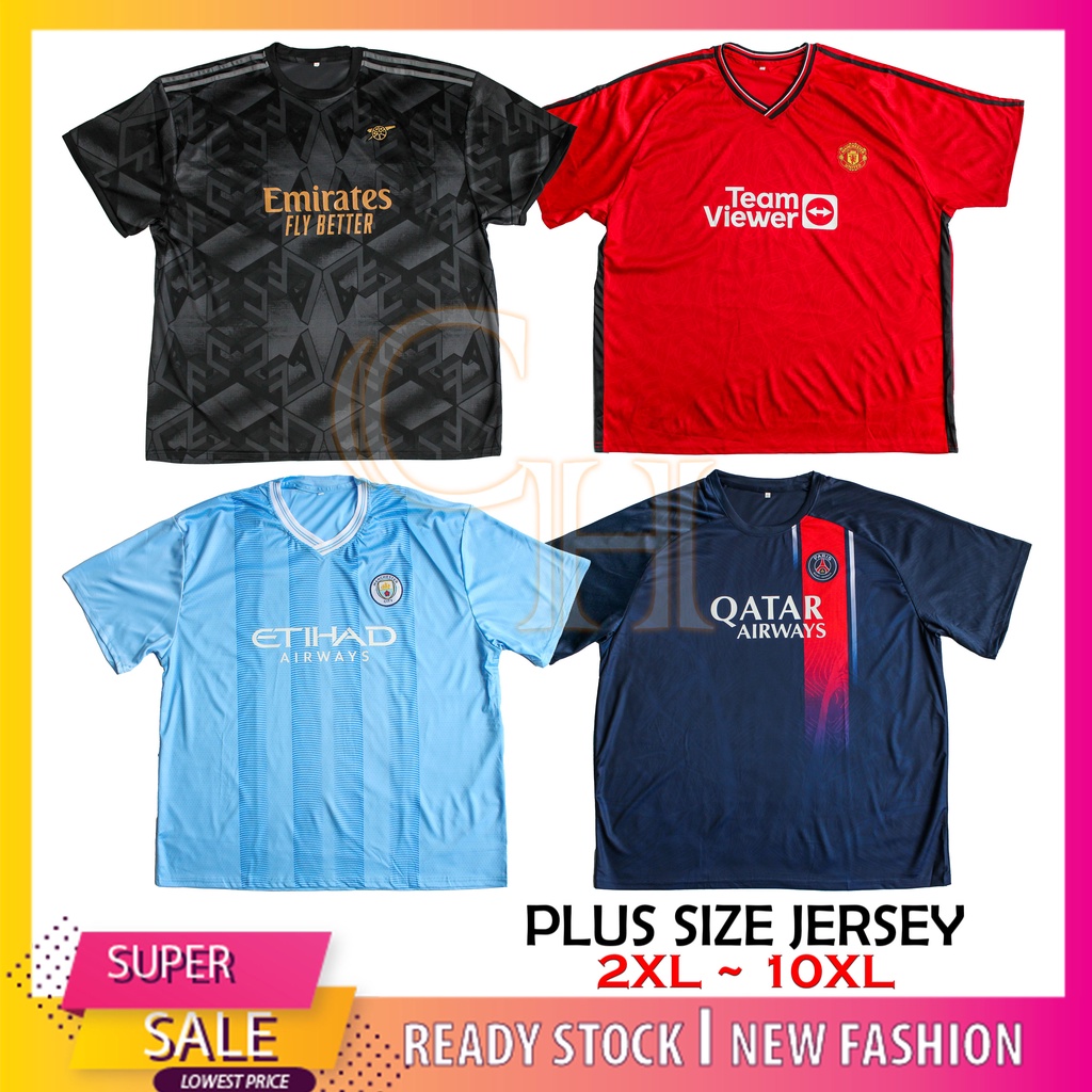 (HARGA BORONG / PLUS SIZE) MEN JERSEY T-SHIRT SOCCER FOOTBALL NEW ( BAJU JERSI LELAKI LENGAN PENDEK BOLA SEPAK ) MTI11