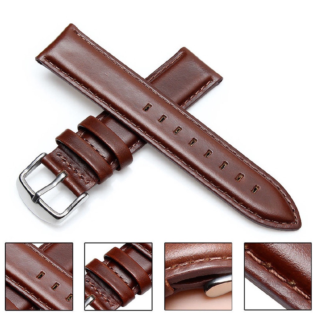 Classic Digital Upgrade Your Watch Style Quick Release Leather Band Fits 20mm or 22mm Width All Types of Watches - Image 3