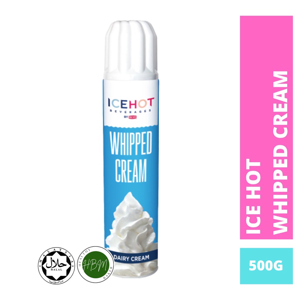 BORONG (12PCS X RM21.90)RICH'S® ICEHOT Whipped Cream 500G / whipping cream /(Ken Nata Aerosol)