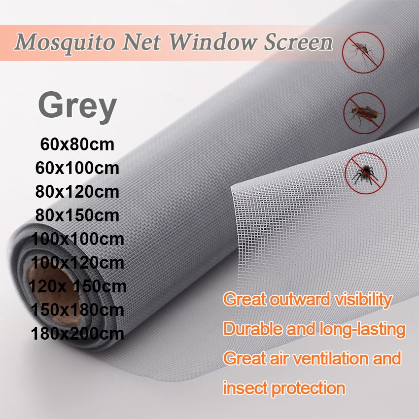 Mosquito Net Insect Screen
Quality Fiberglass Mesh Net Grey Netting Mosquito Mesh Window