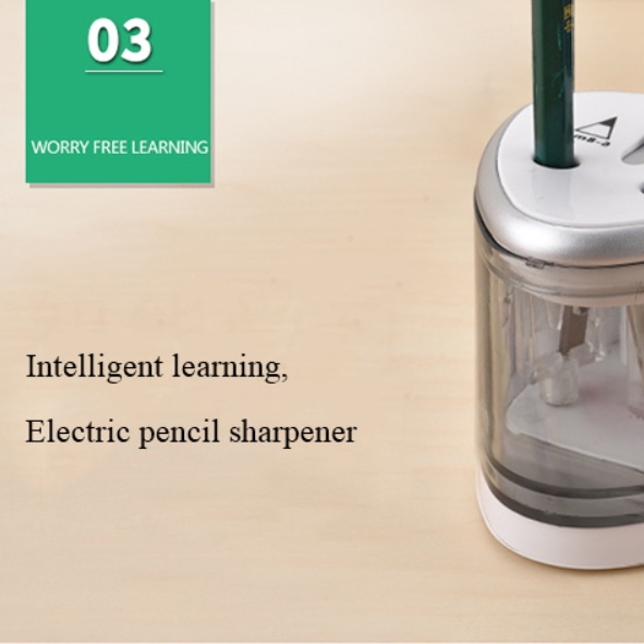 Premium Essential Tenwin Automatic pencil sharpener Two-hole Electric Switch stationery Home Office School Supplies-8004 - Image 2