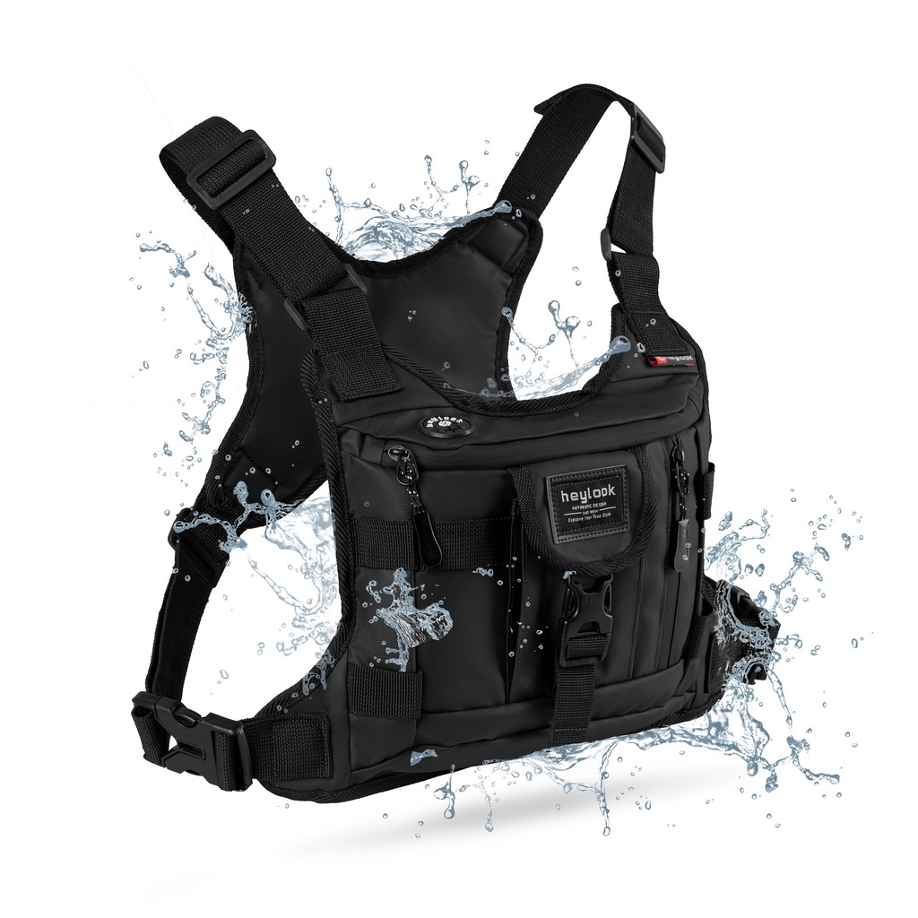 tas dada outdoor pria tactical adventure pelindung dada waterproof berkualitas terbaru tas dada security tni polri -x1