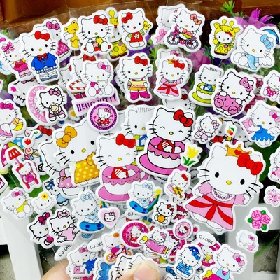 [1pc] 3D Non Adhesive Paper Bubble Children's stickers cartoon cartoon bubble stickers kindergarten reward stickers 