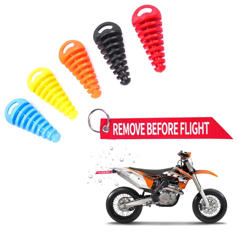 moon3 Rubber Exhaust  Muffler  Wash Plug For DB Killers Motorbike Silencers