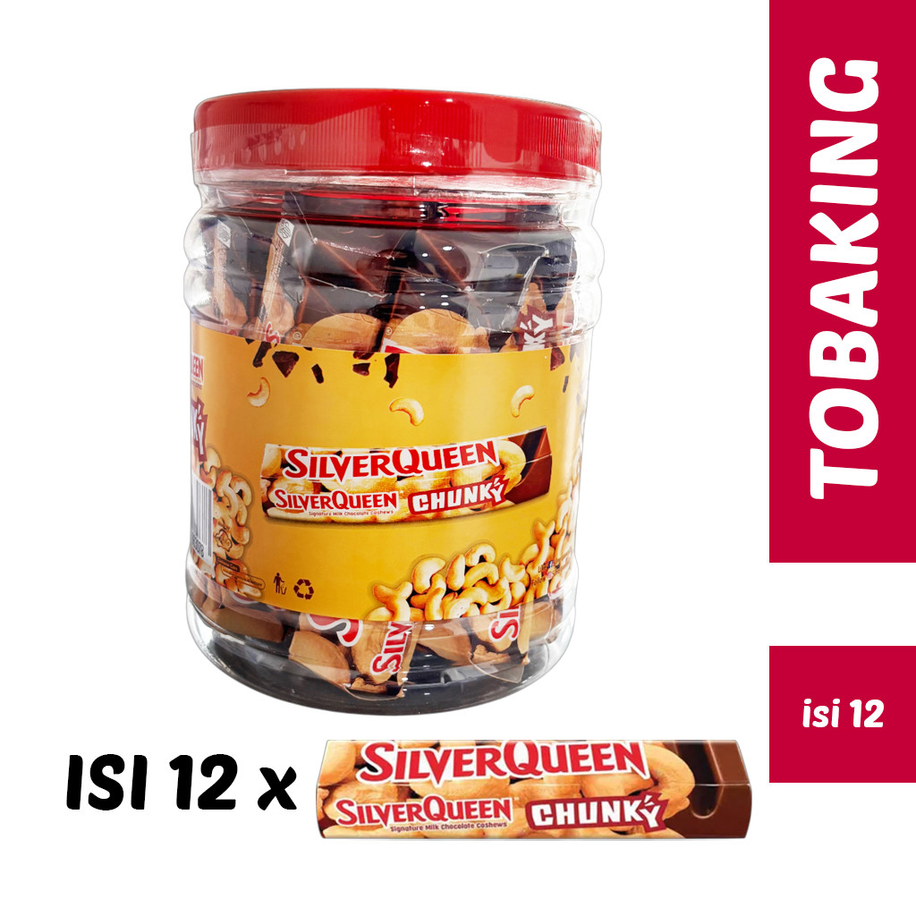 Silverqueen Chunky Bar Jar Cashew Milk Chocolate Silver queen