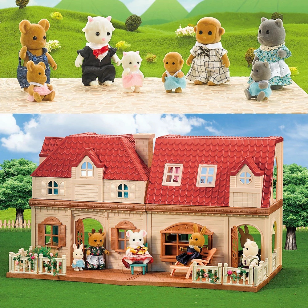 Purpose Reliable Simulation Forest Rabbit Family Doll Plush Toys Dollhouse Figures DIY Playset PlayHouse Kids Girl Bi... - Image 3