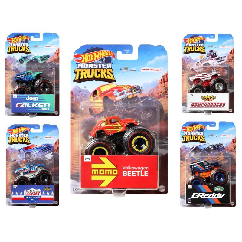 Quality Versatile Hot Wheels Monster Trucks Mattel Hotwheels Truck Jurassic World Dominion - Image 2