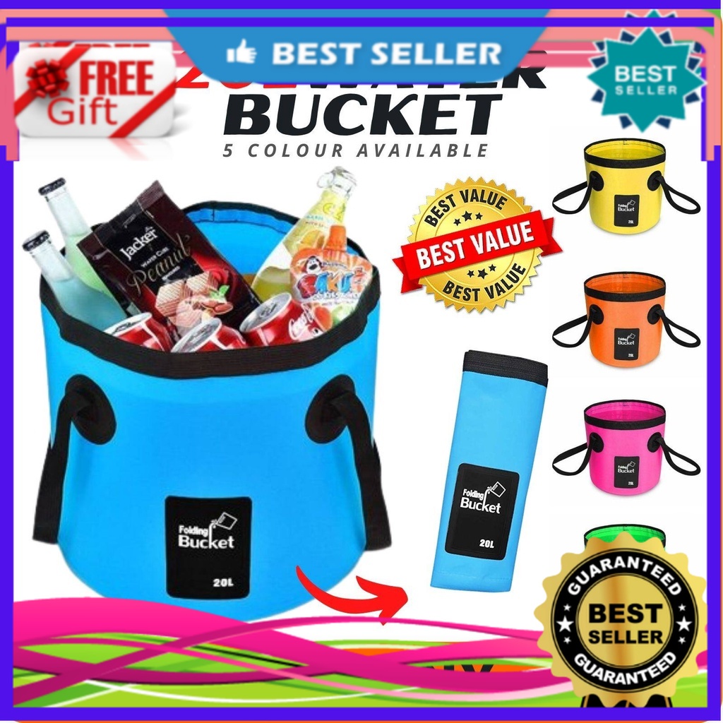 Pompotops Collapsible Bucket, Portable Sink, 12L Portable Foldable Water  Bucket Fishing Bucket Folding Water Container For Travelling Camping Hiking  Fishing Washing 