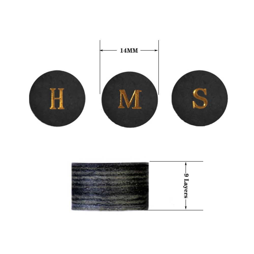 Durable Versatile 2pcs/Lot 11mm/14mm Japanese Cue Tip Quality Pool Billiard Pigskin 9 Layers Snooker Multi Must - Image 4