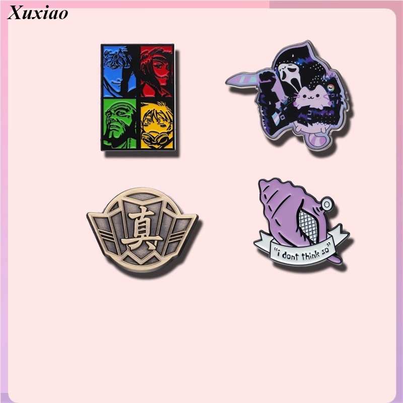 Anime Merchandise Cowboy Bebop Enamel Brooch Conch Gaming Merchandise Enamel Pin "True" Backpack Badge Souvenirs Apparel Gifts for Friends