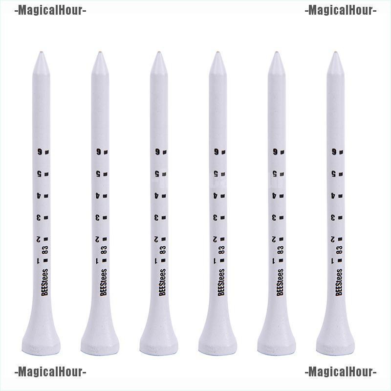 Versatile Premium PT# Sports&Fitness 50PCS Professional Golf Tees 83mm White Wood Tee Scale - Image 3