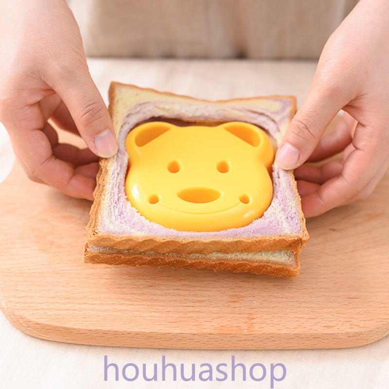 Ready Stock Cute Bear Sandwich Mold Toast Bread Making Cutter Mould Cute Baking Pastry Tools Children Interesting Food Kitchen Accessories