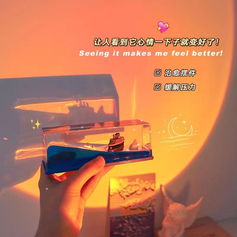 Titanic Cruise Ship Fluid Bottles Ornaments Unsinkable Ships Titanic Desktop Decoration Gifts Car