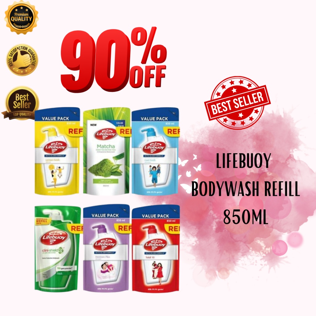 REFILL LIFEBUOY 850ML BODYWASH/ SHOWER GEL