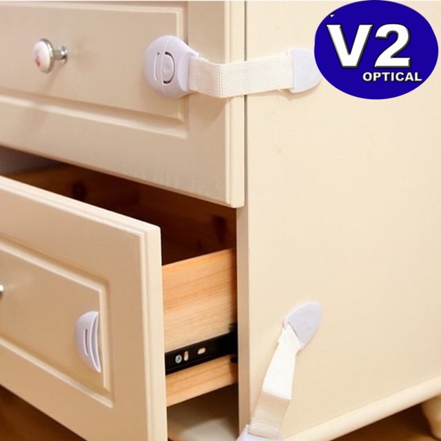 Baby Safety Protector Child Cabinet locking Plastic Lock Protection of Children Locking From Doors Drawer