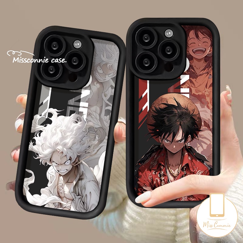 Graffiti Cute Luffy Soft Case For Redmi 12 13C 9T 10A 10C 9A 12C A1 A2 9C 9 Note 11 10s 12 8 9 10 Pro Max Poco M3 X5 C55 Mi 12 11 Lite Angel Eyes Trend Brand Anime One Piece Case