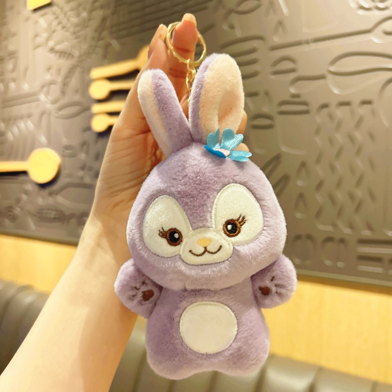 Portable Casual Cartoon Fox Doll School Bag Pendant Keychain Plush Toy Wholesale Mini Fashion Accessory - Image 2