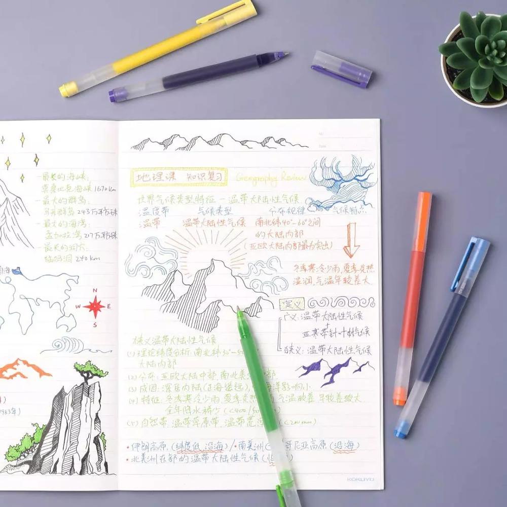 Have Premium 5Pcs Xiaomi Mijia Super Durable Colorful Writing Sign Pen 5 Colors Mi 0.5mm Gel Signing Pens School Offi... - Image 3