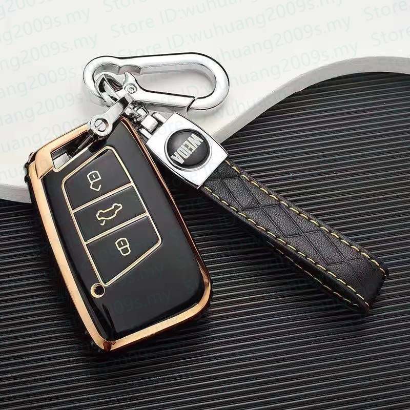 Have Durable TPU Car Remote Key Case Cover Shell Vw Keychain Volkswagen Protective tiguan golf7.5 gol - Image 4