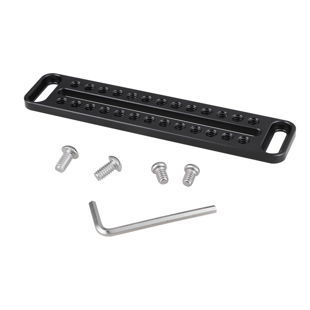 XT-XINTE Camera Baseplate Quick Release Cheese Plate Extended Platform 1/4" Threads Mounting Slot for Camera Cage Photography Accesories