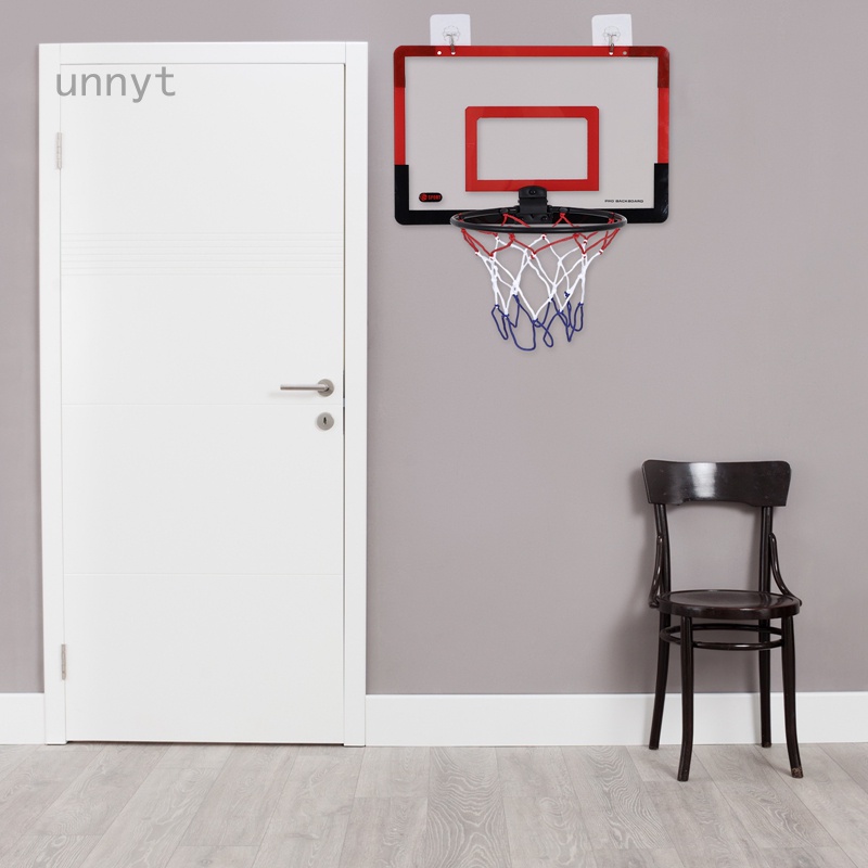 UNN Over The Door Basketball Hoop - Mini Basketball Hoop Indoor With Foldable Flex Rim
