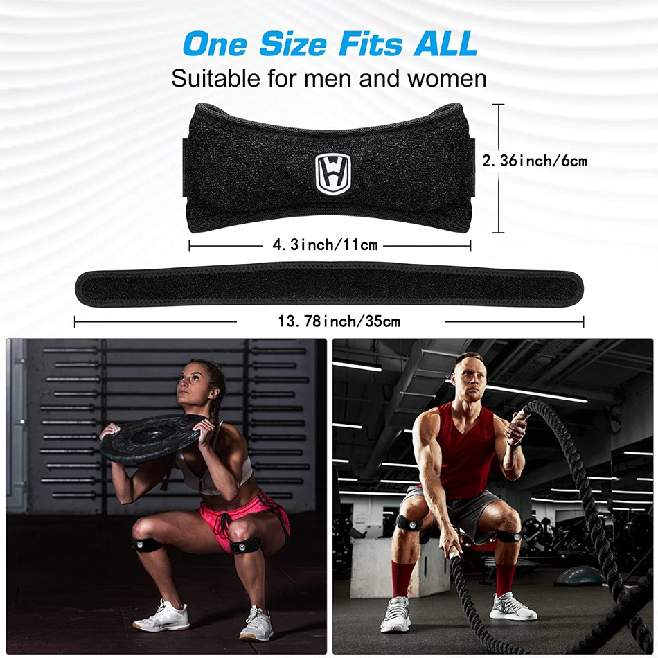 Worthdefence Sports Patella Brace Adjustable Strap Eva Kneepads Knee Support Pad Protective Gear Basketball Volleyball Protector