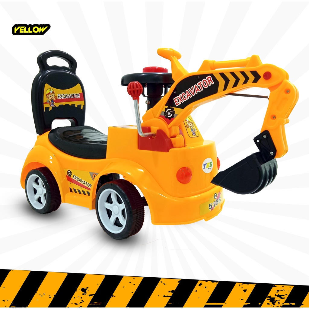 Kids Ride On Excavator Push Car Excavator Suitable for - Main Image