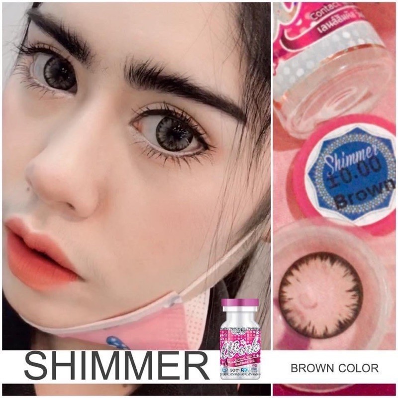 Contact Lenses Big Eyes Shimmer Ice Flakes Pattern Soft Lens