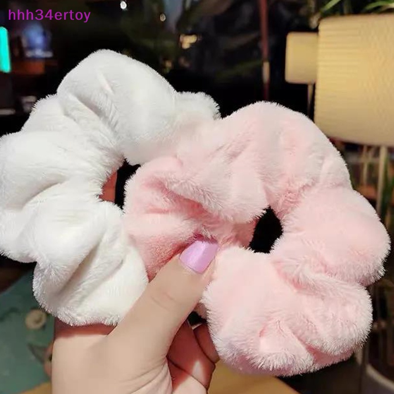 hhh34ertoy> Warm Soft Velvet Hair Scrunchies Furry Elastic Hair Band Women Girls Ponytail Holder Hair Rubber Band Hair Ties Hair Accessories well