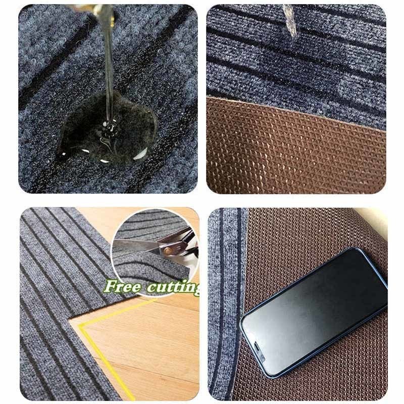 Essential Durable Ship 24HCustomize Commercial Stripe Floor Mat Large Anti Slip Absorbent Entrance Doormat Outdoor Ai... - Image 3