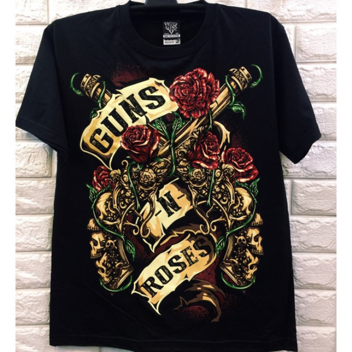 Guns N' Roses Rock Band T-Shirt vintage culture street fashion for Men and Women oversized top