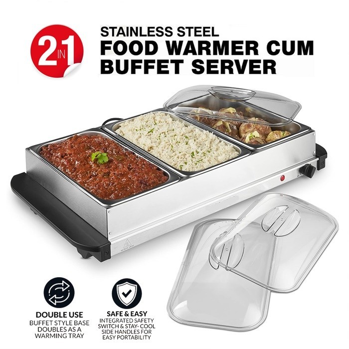 Buffet Tray Food Warmer Heater stainless steel