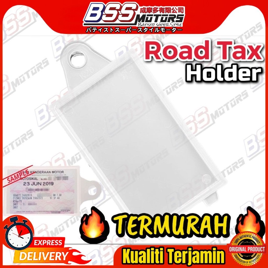 Motorcycle Roadtax Cover Road Tax Holder Cukai Jalan Y15ZR EX5 LC135 RS150 WAVE DASH KRISS BONUS SRL SRL115 Y125Z VF3I