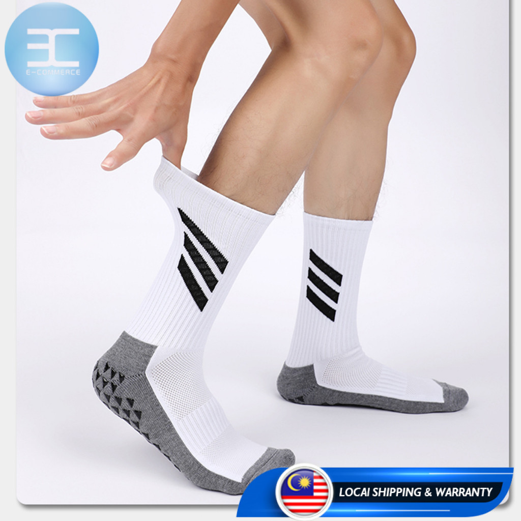 Anti Slip Sock Football Socks Stokin Bola Sepak Stoking Badminton Basketball Grip Sport Thick Socks 運動足球襪子 防滑袜子