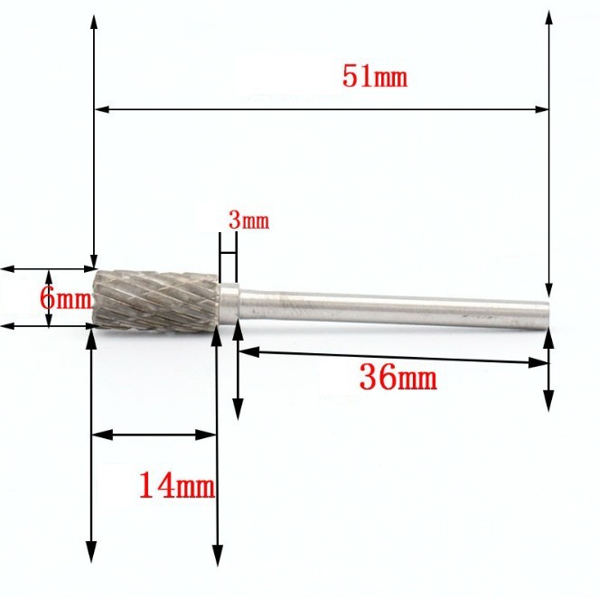 Duty Professional [] 3mm Tungsten Steel Grinding Head Single Double Cut Carbide Burrs Drill Hand Tools - Image 5