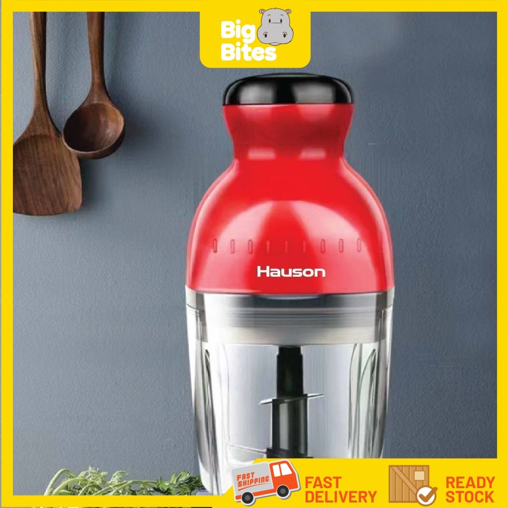 READY STOCK HAUSON 900ml Mini Chopper Blender Electric Mixer Capsule Cutter Food Meat Processor Pengisar Serbaguna