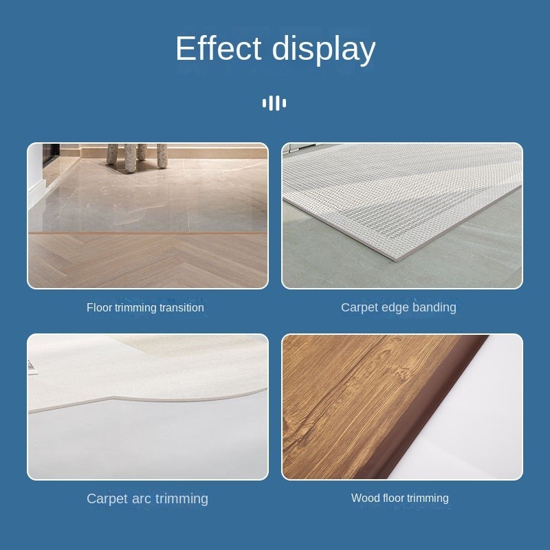 Multi Durable Se7venFloor Leather Edge Strip Carpet Tile High/Low Snap Threshold Decorative Adhesive Versatile Reliable - Image 2