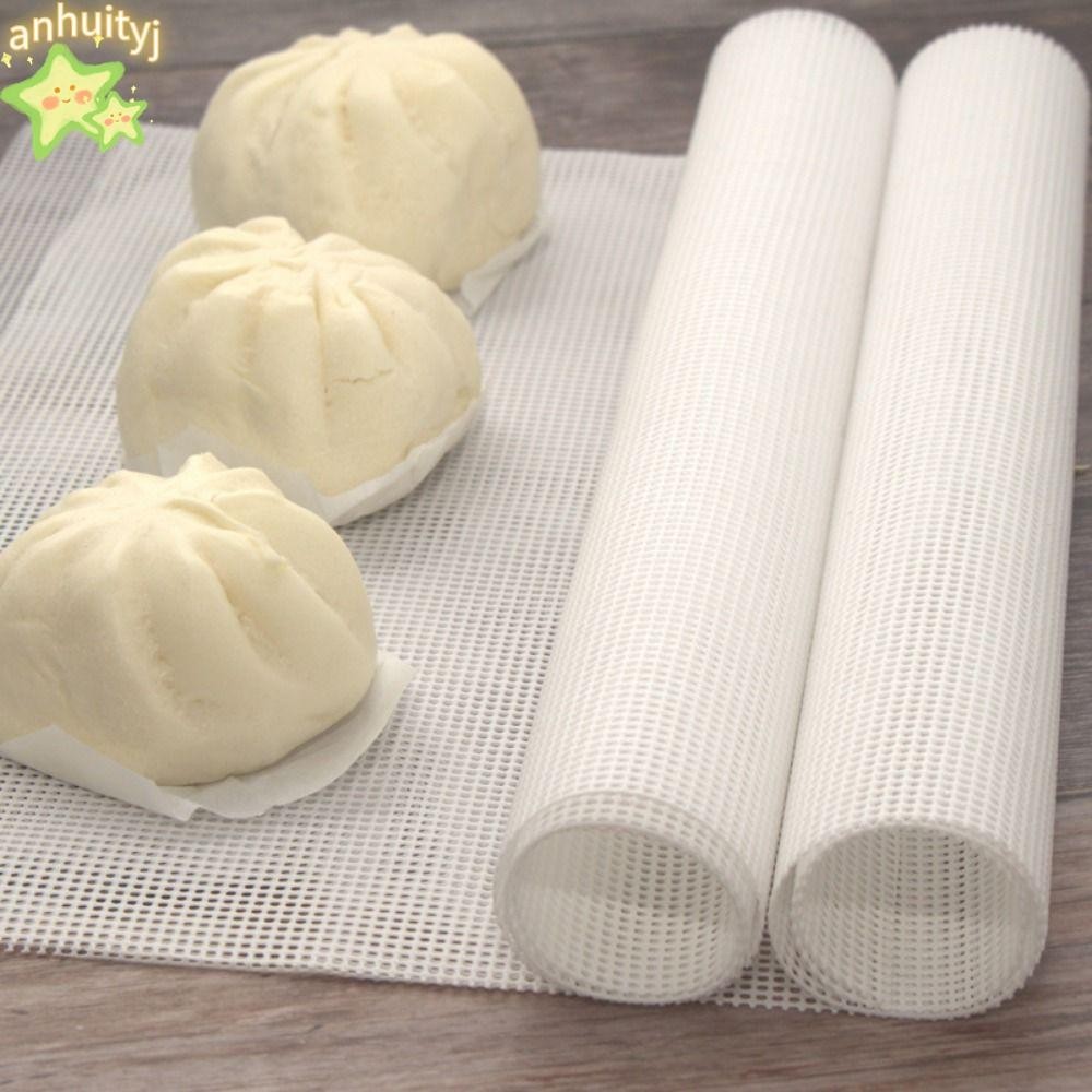 LANJ 1Pcs Steamer Mesh Pad, Oven Kitchen Accessories Food Fruit Dryer Dehydrator Sheets, Reusable Non-Stick Silicone Baking Mat