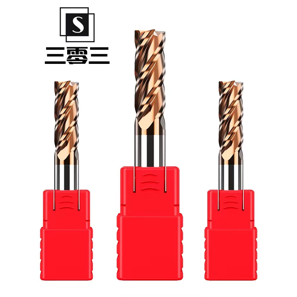 1-10mm HRC55 Carbide End Mill, tungsten steel milling cutter CNC 4-blade coated flat bottom cutter, extended end mill, s