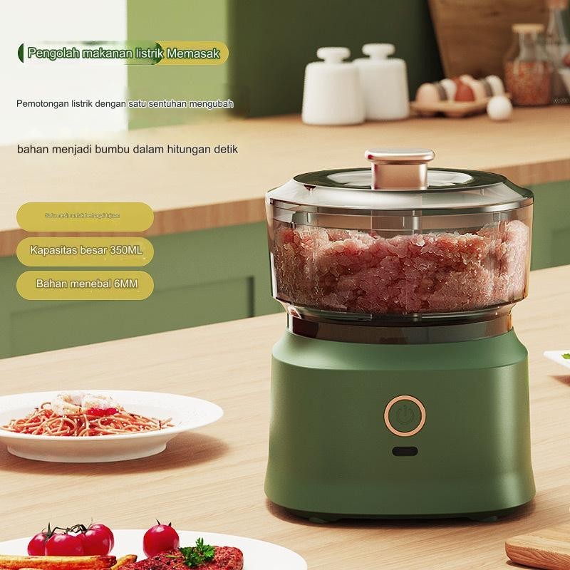 MESIN Multifunctional Kitchen Food Processor Wireless Electric Meat Grinder/ Household Garlic Meat Grinder Baby Food Maker Garlic Mixer Machine