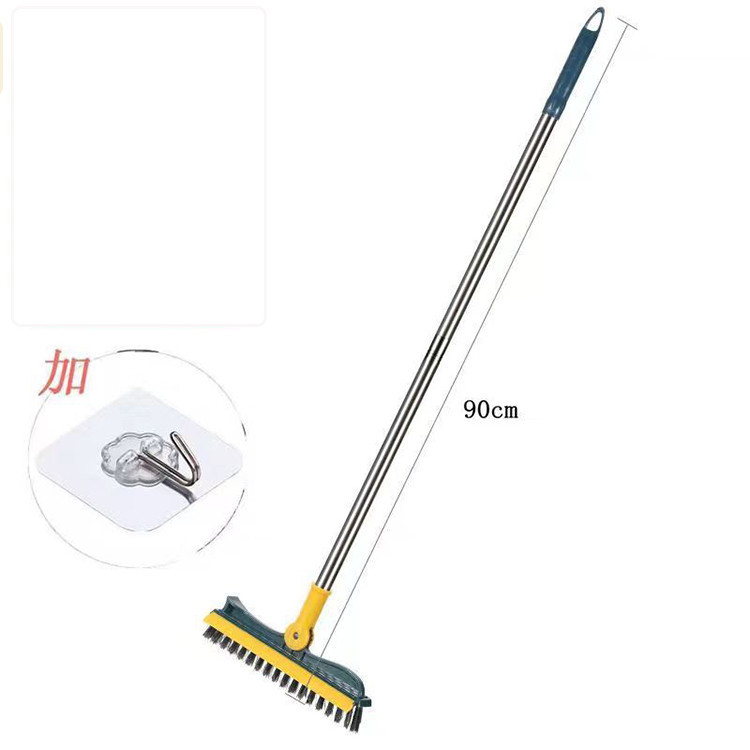 Must Essential Floor seam brush bathroom stainless steel rod hard bristle cleaning toilet tiles without dead corners ... - Image 5