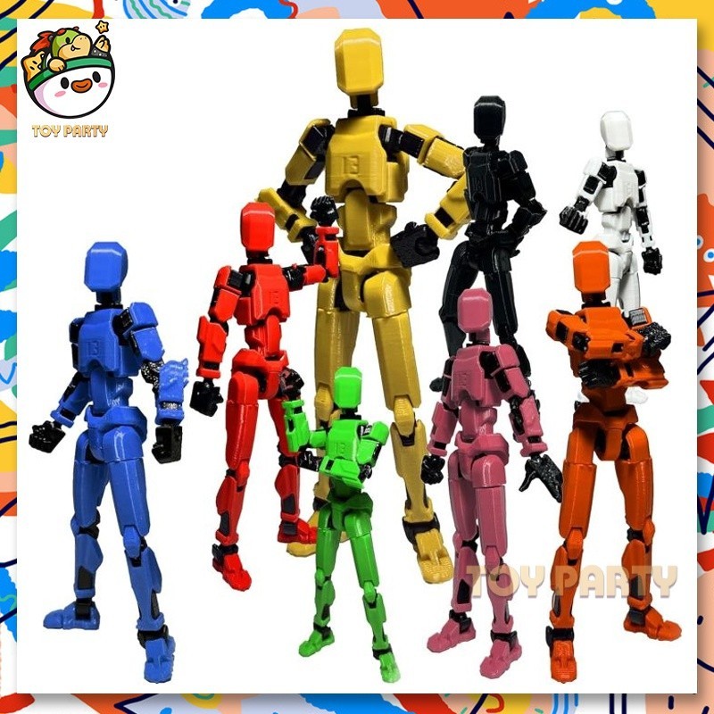 【⭐24h⭐Lucky 13】 Multi-Jointed Movable Robot 2.0 3D Printed Mannequin Toys Lucky 13 Robot Action Figure Titan 13