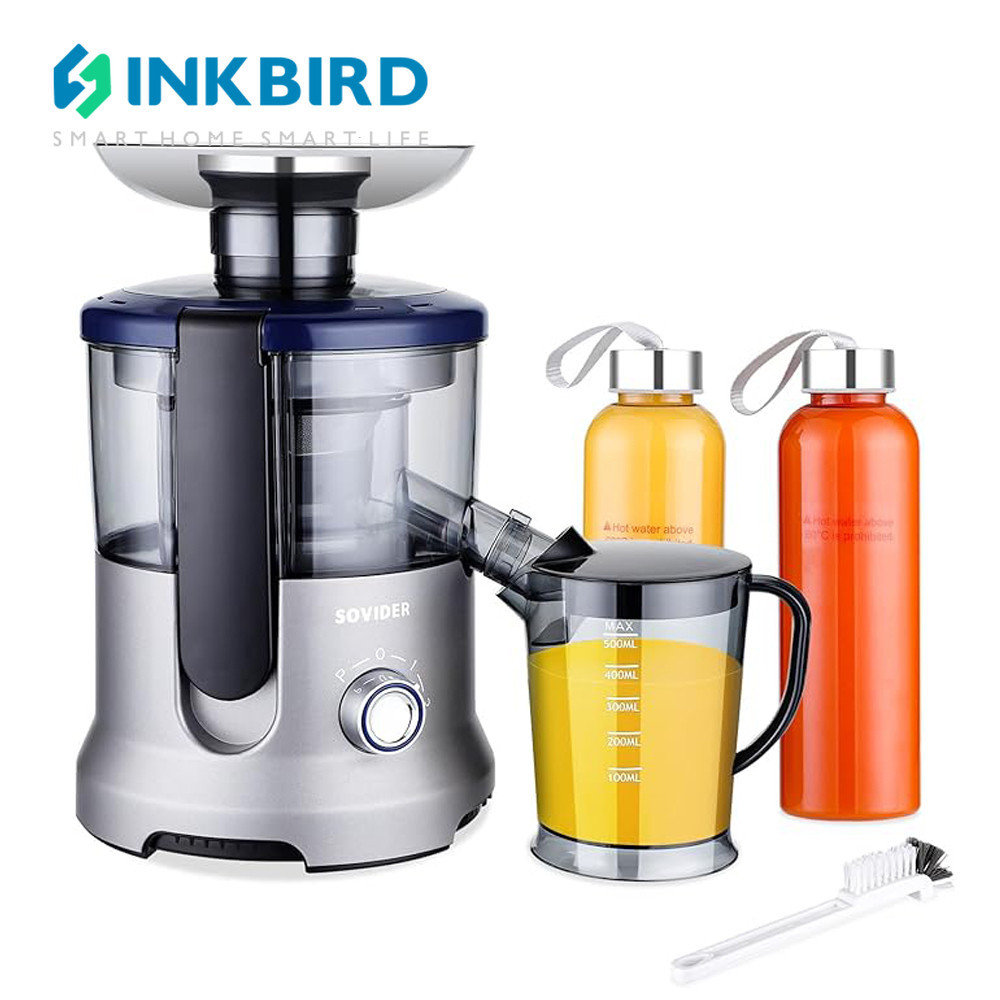 800W Fast Juicer Machines Fruit Vegetable Juicer Electric Centrifugal Blender with 3 Juice Cups